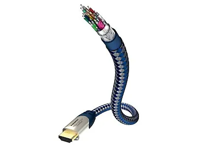 Kaufen Inakustik Premium II High Speed HDMI 2.0 Kabel Mit Ethernet Blau/Silber 2,0 M • 35.50€