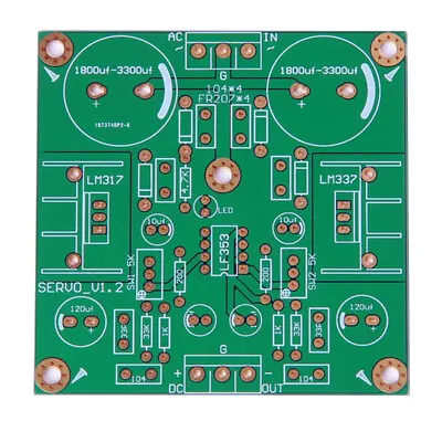 Kaufen LM317 LM337 LF353 Servo Rectifier Filter Power Supply Bare PCB Dual Voltage D • 4.88€