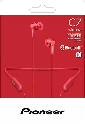 Kaufen Pioneer SE-C7BTR RED Bluetooth Hifi Stereo In-Ear Headphones NFC /Brand New • 58.77€