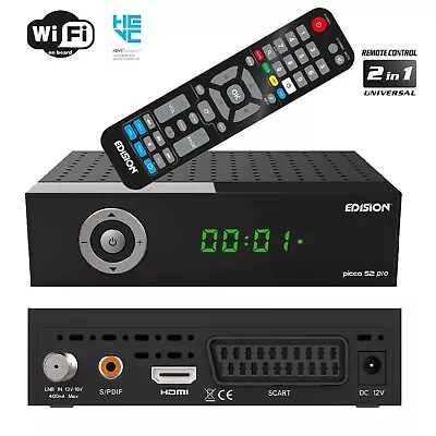 Kaufen EDISION Picco S2 Pro Full HD Satelliten Receiver DVB-S2 WLAN Multistream PVR USB • 34.90€