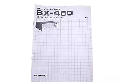 Kaufen Original Operating Instrucions Pioneer Sx-450 • 14.99€