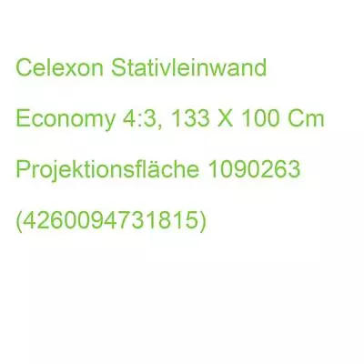 Kaufen Celexon Stativleinwand Economy 4:3, 133 X 100 Cm Projektionsfläche 1090263 (4260 • 164.45€