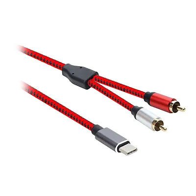 Kaufen USB Typ C Zu Dual RCA 2 Cinch-stecker Adapter Kabel Stereo Audio Kabel • 13.80€