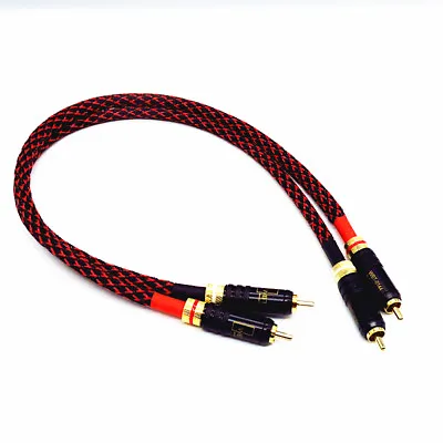 Kaufen HIFI Paar RCA Zu RCA Audio Kabel 2RCA Verbindungskabel HI-End Reines Kupfer • 15.37€