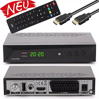 Kaufen HD Sat Receiver PVR Ready Mit Aufnahmefunktion Anadol 222 Pro DVB-S2 HDMI SCART • 31.90€
