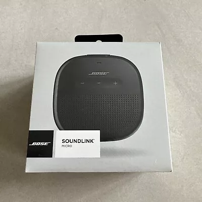 Kaufen Bose SoundLink Micro Bluetooth Lautsprecher - Schwarz Brandneu Versiegelt Kostenlos UK Post • 96.35€