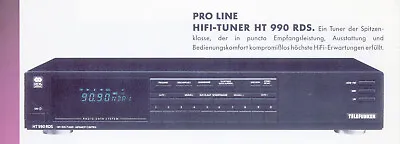 Kaufen Telefunken HT-990 RDS High End Tuner • 79€