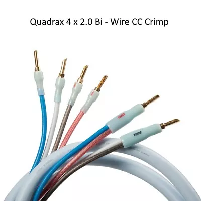 Kaufen Supra Cables Lautsprecherkabel Quadrax 4 X 2.0 Bi - Wire CC Crimp 1 Paar 2,0 M • 379€