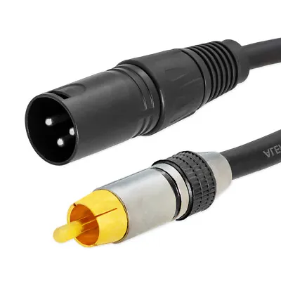 Kaufen Cinch XLR Kabel / 1x Cinch RCA Stecker >1x XLR 3 Pin Stecker Audio Vergoldet 1m • 12.99€