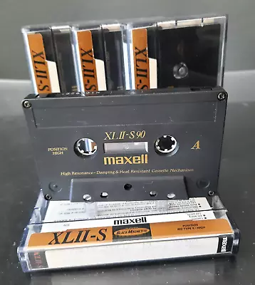 Kaufen ⭐️4x Maxell XLII-S 90 Typ 2 Kassetten Audiokassetten Tape / Gebraucht / Geprüft • 13€