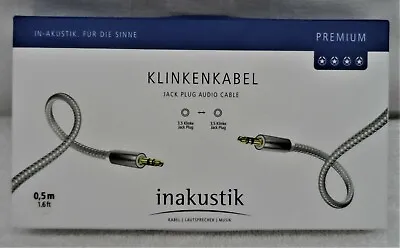 Kaufen Klinkenstecker Klinkenkabel INAKUSTIK PREMIUM IPOD/MP3 AUDIOKABEL 3,5 KLINKE 0,5 • 12.90€