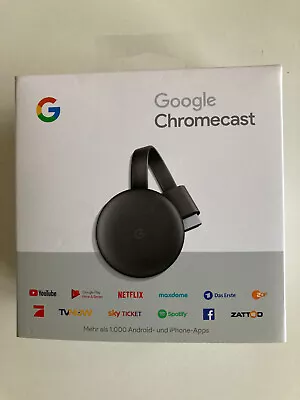 Kaufen Google Chromecast HDMI Streaming Stick - Schwarz • 1€