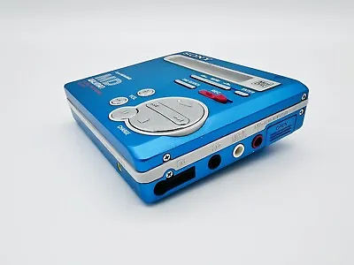 Kaufen Sony Minidisc Player Recorder MD MZ-R70 Blau Walkman Mini Disc Player • 158€