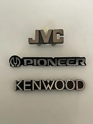 Kaufen Original  Pioneer  Kenwood  JVC  Embleme  / Logos Für HiFi Geräte • 19.99€