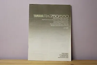 Kaufen Yamaha RX-750/550  Bedienungsanleitung • 11.90€
