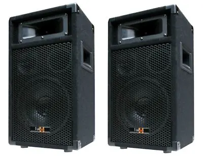 Kaufen E-Lektron PW20 400W Stereo DJ Party Lautsprecher PAAR Disco Boxen 20cm/8  Passiv • 98.99€