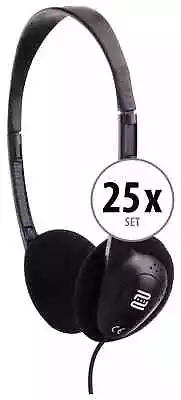 Kaufen 25x Set Hifi Kopfbügel Kopfhörer Stereo Bügelkopfhörer Headphones Silent Guide • 362.50€