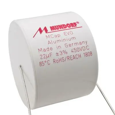 Kaufen Mundorf MCap ME EVO 22uF 3% 450V High End Audio Kondensator Capacitor 853798 • 22.10€