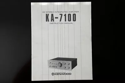 Kaufen KENWOOD KA-7100 Instruction Manual - Original • 15€