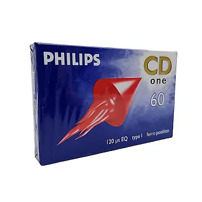 Kaufen PHILIPS CD One 60 Kassette Leerkassette Audiokassette MC TYPE I - NEU OVP Sealed • 5.99€