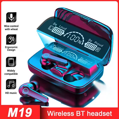 Kaufen TWS Kopfhörer Bluetooth 5.1 In-Ear Ohrhörer Headset Touch Control Mit Ladebox DE • 16.93€