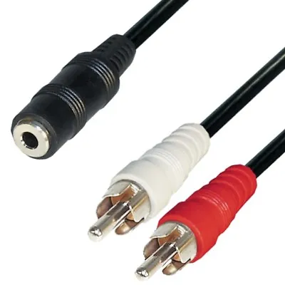 Kaufen Audio Kabel 1,5m 3,5mm Klinke Buchse Auf 2 Cinch Stecker Adapter Stereo Kcy • 4.69€