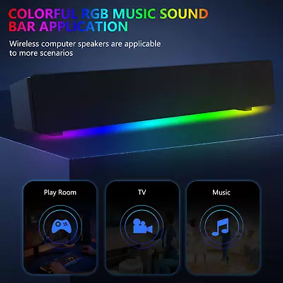 Kaufen Bluetooth Soundbar Stereo Lautsprecher TV Heimkino Subwoofer Audio Soundbox • 24.99€