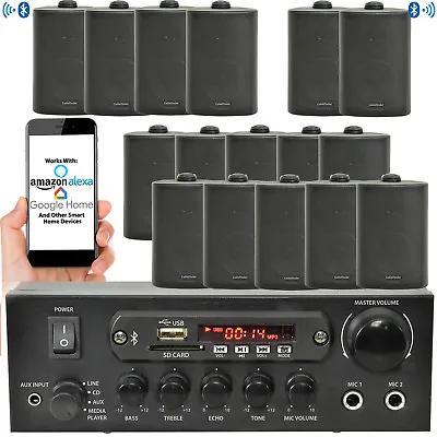 Kaufen Aussenbereich Bluetooth Schwarz Lautsprecher Kit SMART HOME Karaoke Stereo Amp Garten BBQ • 167.79€