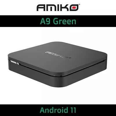 Kaufen TV Receiver 2GB/8GB Android 11 4k@60p 8K@30p MyTV 2 IPTV Amiko A9 GREEN • 79.90€