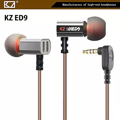 Kaufen High-End Headset Kopfhörer KZ-ED9HS Professional In-Ear Ohrhörer Hardcase Silber • 38.90€