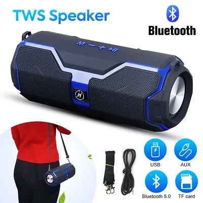 Kaufen Tragbarer Mini Bluetooth Lautsprecher HIFI Stereo Subwoofer TWS Musicbox USB FM • 19.98€