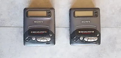Kaufen LOT 2 Sony MZ-R2 Portable MD Walkman Minidisc Recorder / Player • 80€