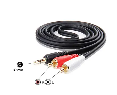 Kaufen Klinken Cinch Kabel AUX Audio 3,5mm Klinke Stecker Stereo Kopfhörer Klinkenkabel • 4.99€
