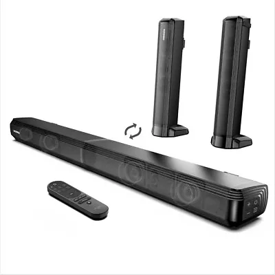 Kaufen ULTIMEA Soundbar Für TV Geräte 2.2CH Abnehmbare 2-in-1- Bluetooth 5.3 Soundbar • 55.50€