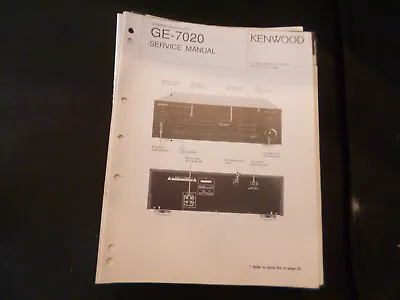 Kaufen Original Service Manual Schaltplan Kenwood GE-7020 • 12.50€