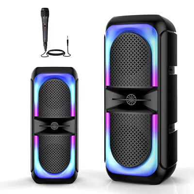 Kaufen Tragbarer Bluetooth 5.0 Lautsprecher Subwoofer TWS Musikbox RGB Lichter Stereo • 30.99€