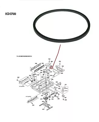 Kaufen CD MECHANISM Rubber Belt For Sony MICRO HI-FI COMPONENT SYSTEM • 10€