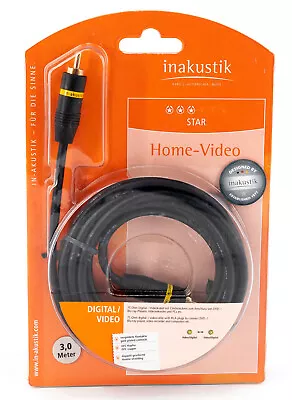 Kaufen Inakustik Star Home Video Kabel Cinch Auf Cinch Stecker Digital RCA Koax 3m 373 • 8.95€