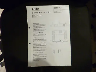 Kaufen Original Service Manual Saba MI 212 • 10.90€