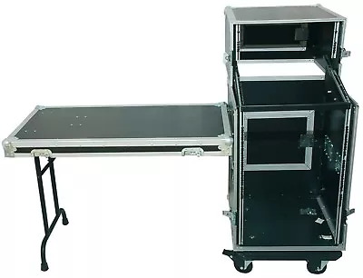 Kaufen 5/16 HE Spezial Stage Case, Rollbar Mit Tisch Workstation Winkelrack Flightcase • 499.99€
