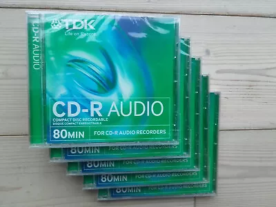 Kaufen 10 X TDK CD-R 80 AUDIO   --- NEU + OVP --- For Audio Hifi CD-Recorder • 27.99€