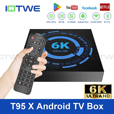 Kaufen 4GB+64GB 6K Smart TV BOX Android 12.0 Quad Core WIFI Netzwerk Media Player DHL • 42.49€