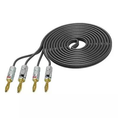 Kaufen OFC Wire 10ft 12 Gauge Hifi Lautsprecherkabelstecker Mit 4 Bananensteckern • 13.33€