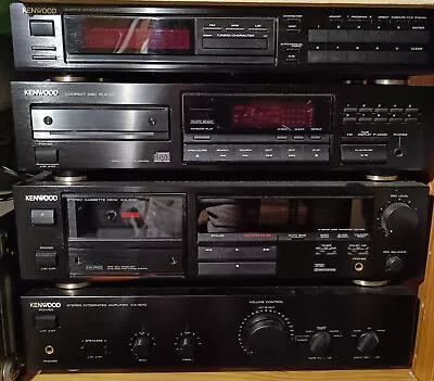 Kaufen Stereoanlage Kenwood - Verstärker - CD-Player - Doppel-Kassetten-Deck - Tuner • 70€