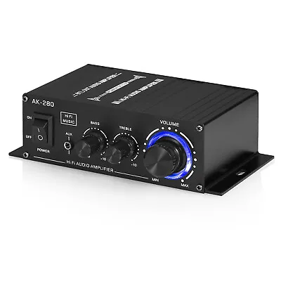 Kaufen Mini 2.0 Kanal Verstärker Stereo Audio Power Amplifier Car/Marine/Home Amp 40W×2 • 19€