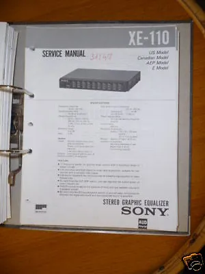 Kaufen Service-Manual Für Sony XE-110 Equalizer,ORIGINAL! • 10.90€