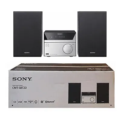 Kaufen Sony Cmt-sbt20 CD/FM/USB/Bluetooth Classic Drei Box Design Mini HiFi System • 97.19€