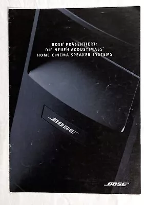 Kaufen BOSE ACOUSTIMASS 6 / 10 / 15 Home Cinema Speaker Systems Prospekt - 16 Seiten • 15€