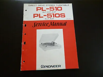 Kaufen Original Service Manual Schaltplan Pioneer PL-510 PL-510S • 11.90€