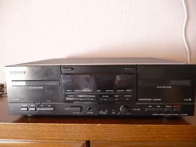 Kaufen Kenwood - K X-W4080 Stereo Cassette Deck Doppeltape Recorder Schwarz Gebraucht • 23€